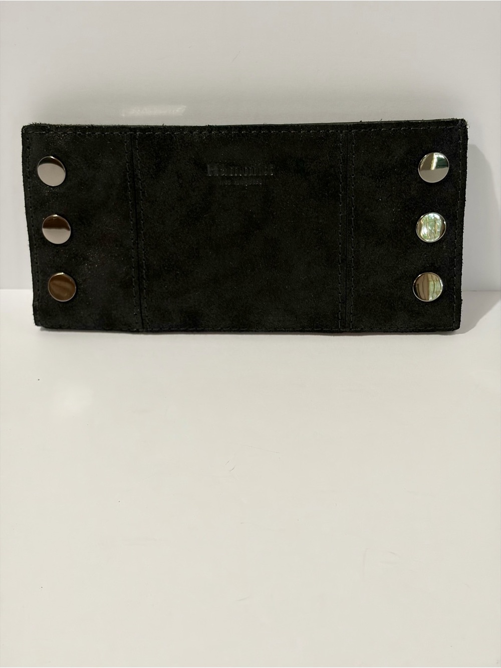 Hammitt Black 110 North Wallet in Space Buffed Suede/Gunmetal Hardware - Picture 2 of 10
